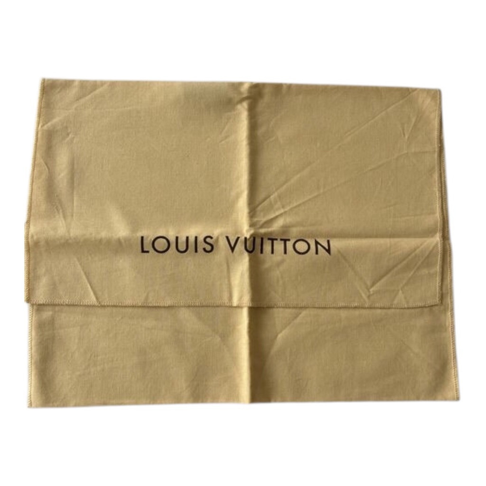 Louis Vuitton Envelope Dust Bag 13.5 X 17.5 inches Tan/Blk - Picture 5 of 5